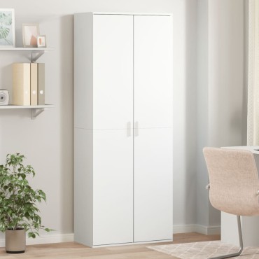 vidaXL Ντουλάπι Λευκό 70x35x180cm από Επεξεργασμένο Ξύλο 1 τεμ.