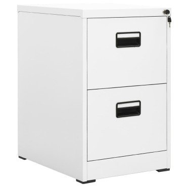 vidaXL Αρχειοθήκη Λευκή 46x62x72,5cm από Ατσάλι 1 τεμ.