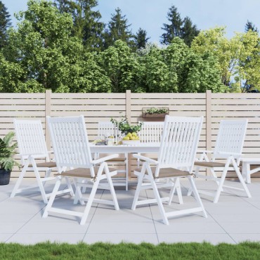 vidaXL Μαξιλάρια Καρέκλας Κήπου 6 τεμ. Taupe 50x50x3cm Oxford Ύφασμα