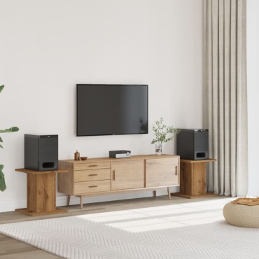 vidaXL Βάσεις Ηχείων 2 τεμ. Αρτισιανή Δρυς 30x30x40 εκ. Επεξ. Ξύλο