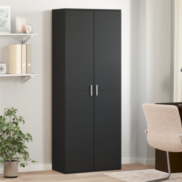 vidaXL Ντουλάπι Μαύρο 70x35x180cm από Επεξεργασμένο Ξύλο 1 τεμ.