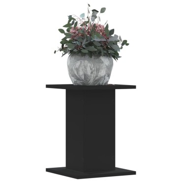 vidaXL Βάσεις Φυτών 2 τεμ. Μαύρες 30x30x40 εκ. από Επεξεργασμένο Ξύλο
