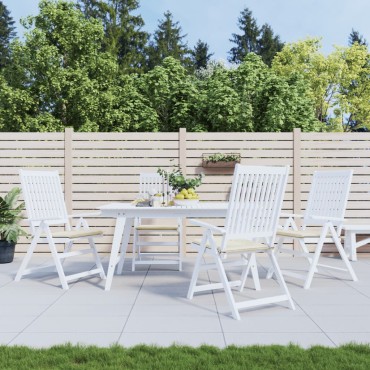 vidaXL Μαξιλάρια Καρέκλας Κήπου 4 τεμ. Κρεμ 50x50x3cm Ύφασμα Oxford