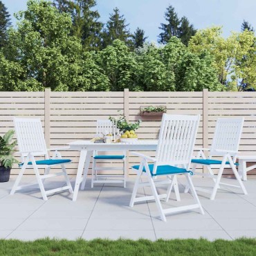 vidaXL Μαξιλάρια Καρέκλας Κήπου 4 τεμ. Μπλε 40x40x3cm Υφασμάτινα