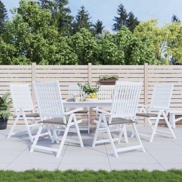 vidaXL Μαξιλάρια Καρέκλας Κήπου 6 τεμ. Γκρι 50x50x3cm Ύφασμα Oxford