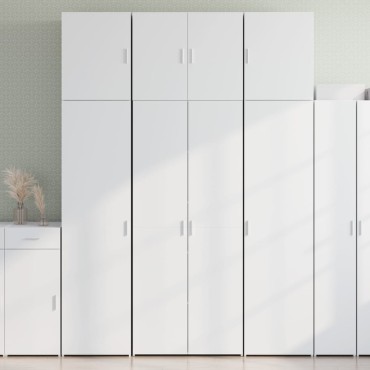 vidaXL Ντουλάπι Λευκό 80x42,5x249cm από Επεξεργασμένο Ξύλο 1 τεμ.