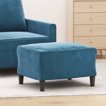 vidaXL Υποπόδιο Μπλε 60x50x41cm Βελούδινο 1 τεμ.