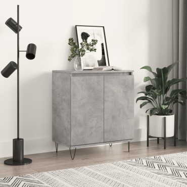 vidaXL Ντουλάπι Γκρι Σκυροδέματος 60x35x70cm Επεξεργασμένο Ξύλο 1 τεμ.