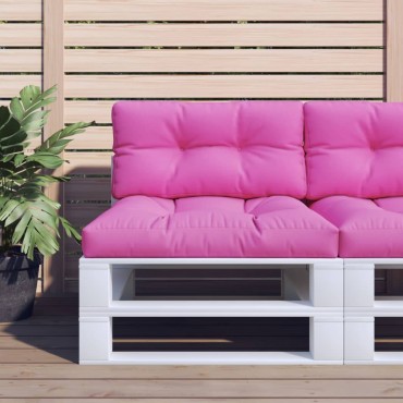 vidaXL Μαξιλάρι Παλέτας Ροζ 80x40x12cm Υφασμάτινο
