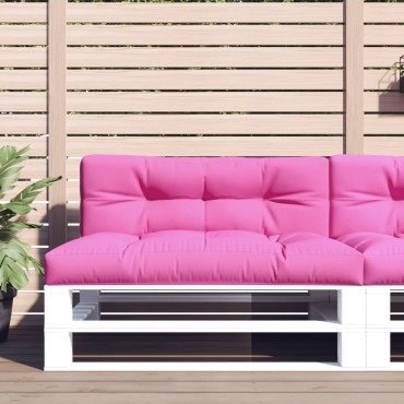 vidaXL Μαξιλάρι Παλέτας Ροζ 120x40x12cm Υφασμάτινο