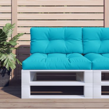 vidaXL Μαξιλάρι Παλέτας Τιρκουάζ 80x40x12cm Υφασμάτινο