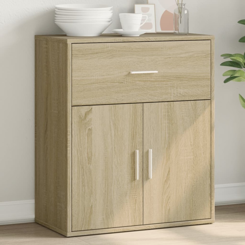 vidaXL Βοηθητικό Ντουλάπι Sonoma Δρυς 60x31x70cm Επεξεργασμένο Ξύλο 1 τεμ.