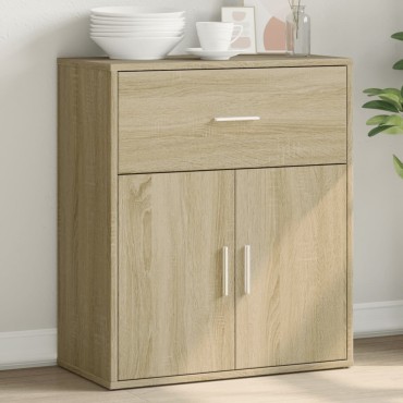 vidaXL Βοηθητικό Ντουλάπι Sonoma Δρυς 60x31x70cm Επεξεργασμένο Ξύλο 1 τεμ.