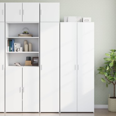 vidaXL Ντουλάπι Αποθήκευσης Στενό Λευκό 40x42,5x225cm Επεξεργ. Ξύλο 1 τεμ.