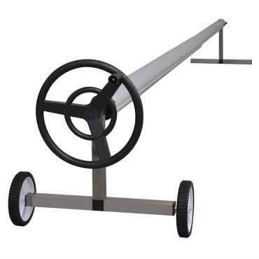 vidaXL Roller Καλύμματος Πισίνας με Βάση από Ανοξείδωτο Χάλυβα