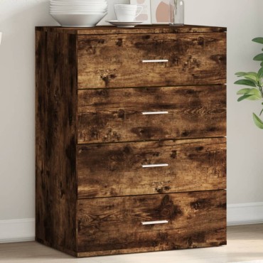 vidaXL Συρταριέρα Καπνιστή Δρυς 60x39x80cm από Επεξεργ. Ξύλο 1 τεμ.