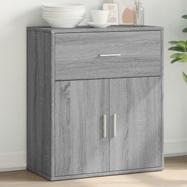 vidaXL Βοηθητικό Ντουλάπι Γκρι Sonoma 60x31x70cm Επεξεργασμένο Ξύλο 1 τεμ.