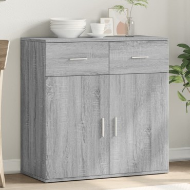 vidaXL Μπουφές Γκρι Sonoma 79x38x80cm από Επεξεργασμένο Ξύλο 1 τεμ.