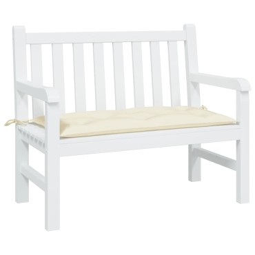 vidaXL Μαξιλάρι Πάγκου Κήπου Κρεμ 100x50x7cm Ύφασμα Oxford