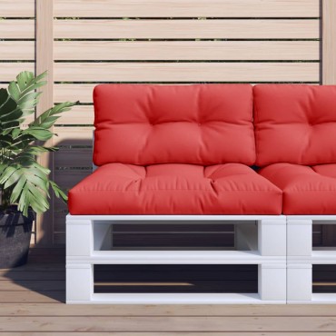 vidaXL Μαξιλάρι Παλέτας Κόκκινο 80x40x12cm Υφασμάτινο