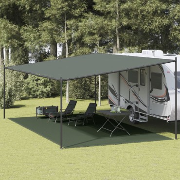 vidaXL Χαλί Σκηνής Σκούρο Πράσινο 400 x 600 εκ.