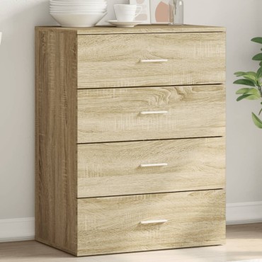 vidaXL Συρταριέρα Sonoma Δρυς 60x39x80cm Επεξεργασμένο Ξύλο 1 τεμ.