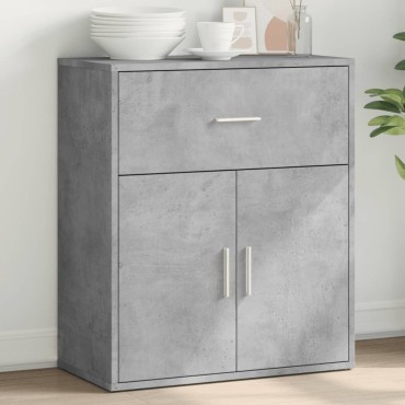 vidaXL Βοηθητικό Ντουλάπι Γκρι Σκυρ. 60x31x70cm από Επεξεργασμένο Ξύλο 1 τεμ.