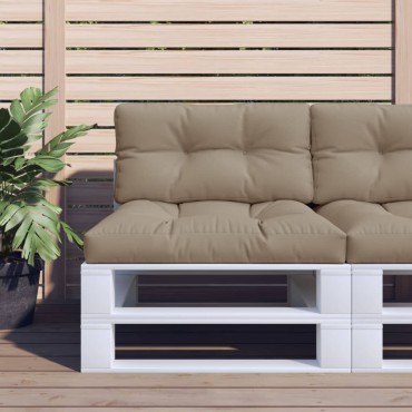 vidaXL Μαξιλάρι Παλέτας Taupe 80x40x12cm Υφασμάτινο