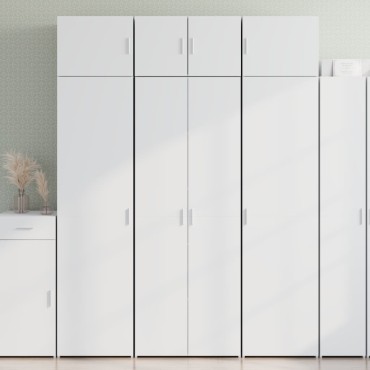 vidaXL Ντουλάπι Λευκό 70x42,5x185cm Επεξεργασμένο Ξύλο 1 τεμ.