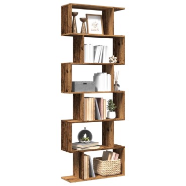 vidaXL Βιβλιοθήκη/Διαχωριστικό Χώρου 6 Επ. 70x24x193cm Επ. Ξύλο 1 τεμ.