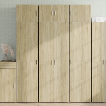 vidaXL Ντουλάπι Sonoma Δρυς 70x42,5x185cm από Επεξεργασμένο Ξύλο 1 τεμ.