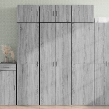 vidaXL Ντουλάπι Γκρι Sonoma 70x42,5x185cm από Επεξεργασμένο Ξύλο 1 τεμ.