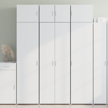 vidaXL Ντουλάπι Λευκό 70x42,5x185cm Επεξεργασμένο Ξύλο 1 τεμ.