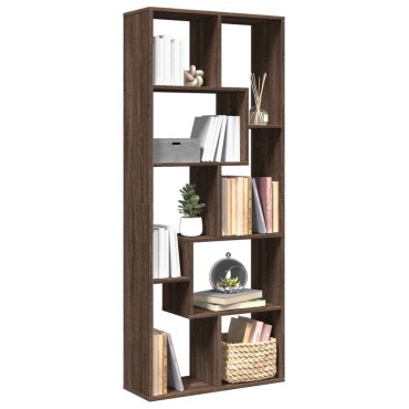 vidaXL Βιβλιοθήκη/Διαχωριστικό Χώρου Δρυς 67x25x161,5cm Επεξ. Ξύλο 1 τεμ.