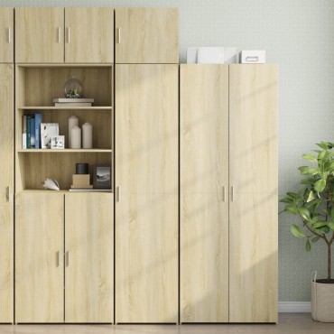 vidaXL Ντουλάπι Αποθήκευσης Στενό Δρυς 45x42,5x225cm Επεξεργ. Ξύλο 1 τεμ.
