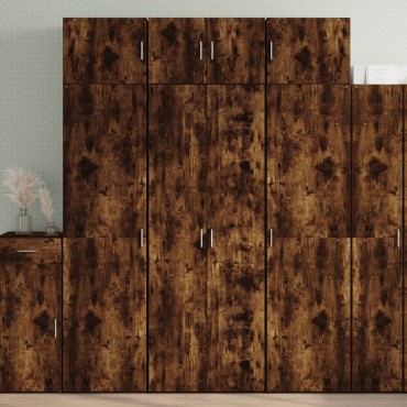 vidaXL Ντουλάπα Καπνιστή Δρυς 70x42,5x185cm από Επεξεργασμένο Ξύλο 1 τεμ.