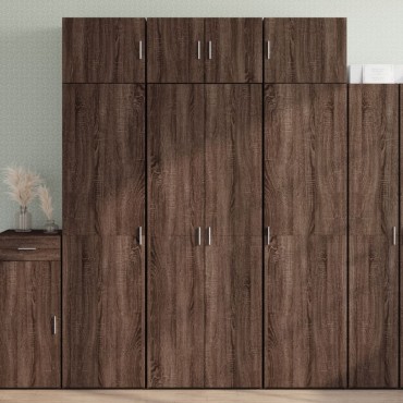 vidaXL Ντουλάπι Καφέ Δρυς 70x42,5x185cm από Επεξεργασμένο Ξύλο 1 τεμ.
