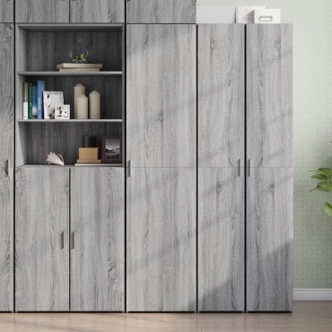 vidaXL Ντουλάπι Γκρι Sonoma 45x42,5x185cm από Επεξεργασμένο Ξύλο 1 τεμ.