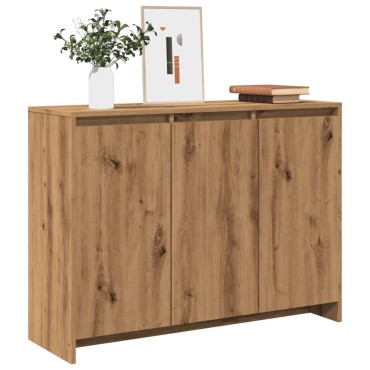 vidaXL Μπουφές Αρτισιανή Δρυς 102x33x75cm από Επεξεργασμένο Ξύλο 1 τεμ.