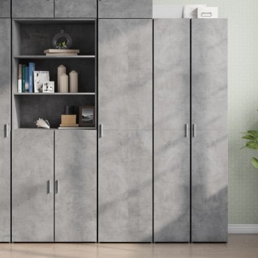 vidaXL Ντουλάπι Γκρι Σκυροδέματος 45x42,5x185cm Επεξεργασμένο Ξύλο 1 τεμ.