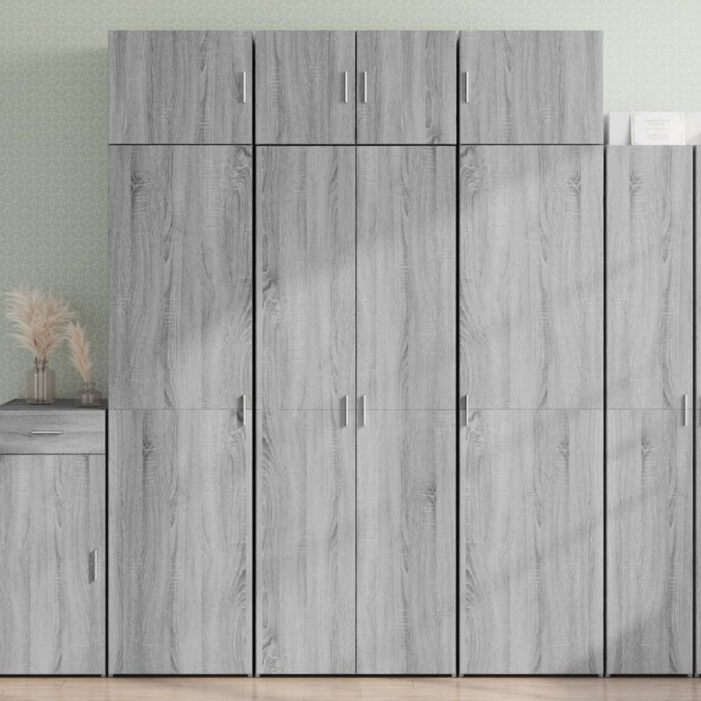 vidaXL Ντουλάπι Γκρι Sonoma 70x42,5x185cm από Επεξεργασμένο Ξύλο 1 τεμ.