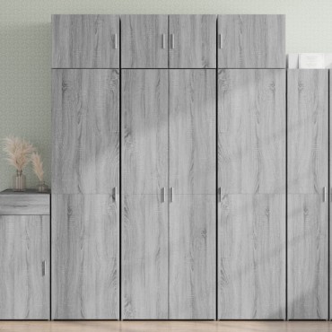 vidaXL Ντουλάπι Γκρι Sonoma 70x42,5x185cm από Επεξεργασμένο Ξύλο 1 τεμ.
