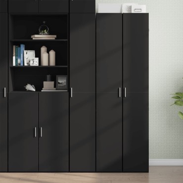 vidaXL Ντουλάπι Μαύρο 30x42,5x185cm από Επεξεργασμένο Ξύλο 1 τεμ.