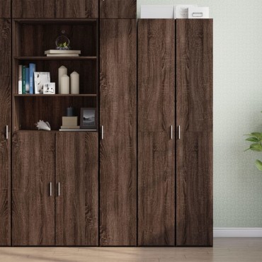 vidaXL Ντουλάπι Καφέ Δρυς 30x42,5x185cm από Επεξεργασμένο Ξύλο 1 τεμ.