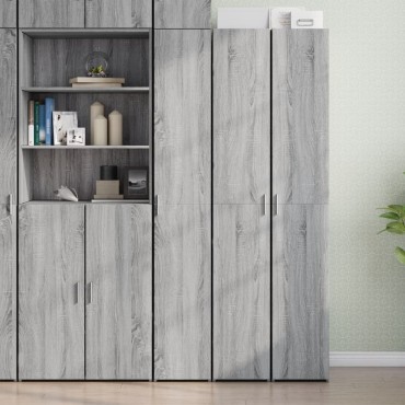 vidaXL Ντουλάπι Γκρι Sonoma 30x42,5x185cm από Επεξεργασμένο Ξύλο 1 τεμ.