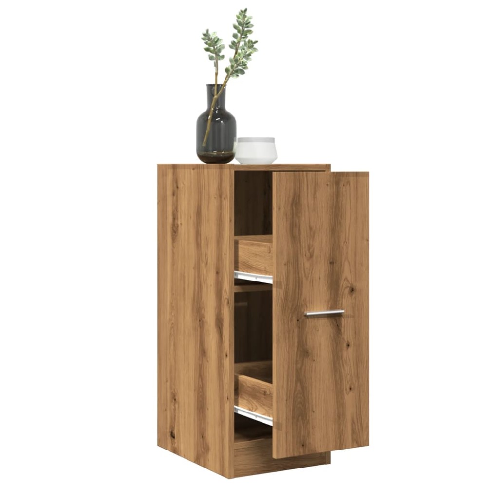 vidaXL Συρταριέρα Γενικής Χρήσης Artisian Δρυς 30x41x77,5cm Επ. Ξύλο 1 τεμ.