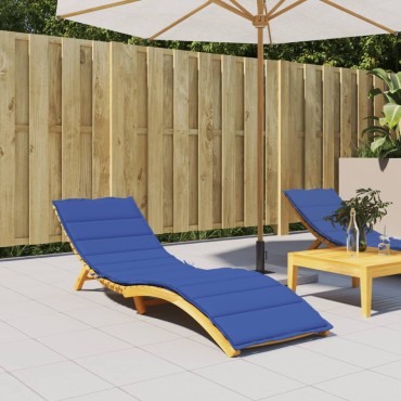 vidaXL Μαξιλάρι Ξαπλώστρας Μπλε Ρουά 200x60x3cm από Ύφασμα Oxford