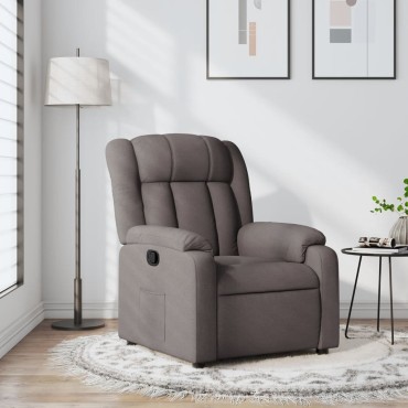 vidaXL Πολυθρόνα Ανακλινόμενη Taupe Υφασμάτινη 78x92x98cm 1 τεμ.