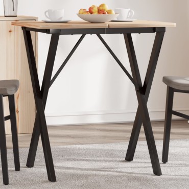 vidaXL Πόδια Τραπεζαρίας σε Σχήμα «Χ» 60x40x73cm Ατσάλι 1 τεμ.