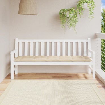 vidaXL Μαξιλάρι Πάγκου Κήπου Μπεζ 180x50x7cm Ύφασμα Oxford